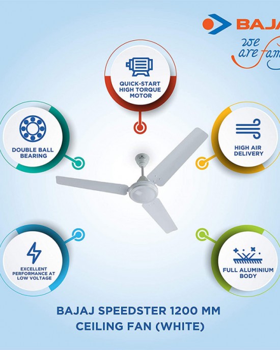 BAJAJ edge ceiling fan (modal :edge 1200mm brown cf)