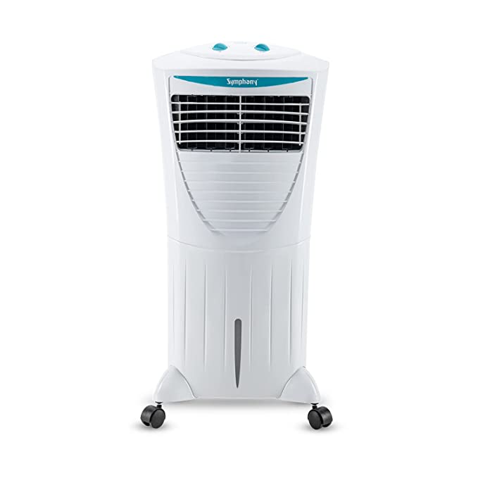 Symphony Hicool 45T Personal Air Cooler For Home with Honeycomb Pad, Powerful Blower, i-Pure Technology and Low Power Consumption (45L, White)