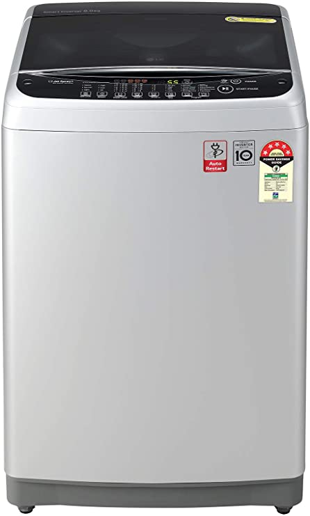 LG 8.0 Kg Inverter Fully-Automatic Top Loading Washing Machine (Middle Free Silver)